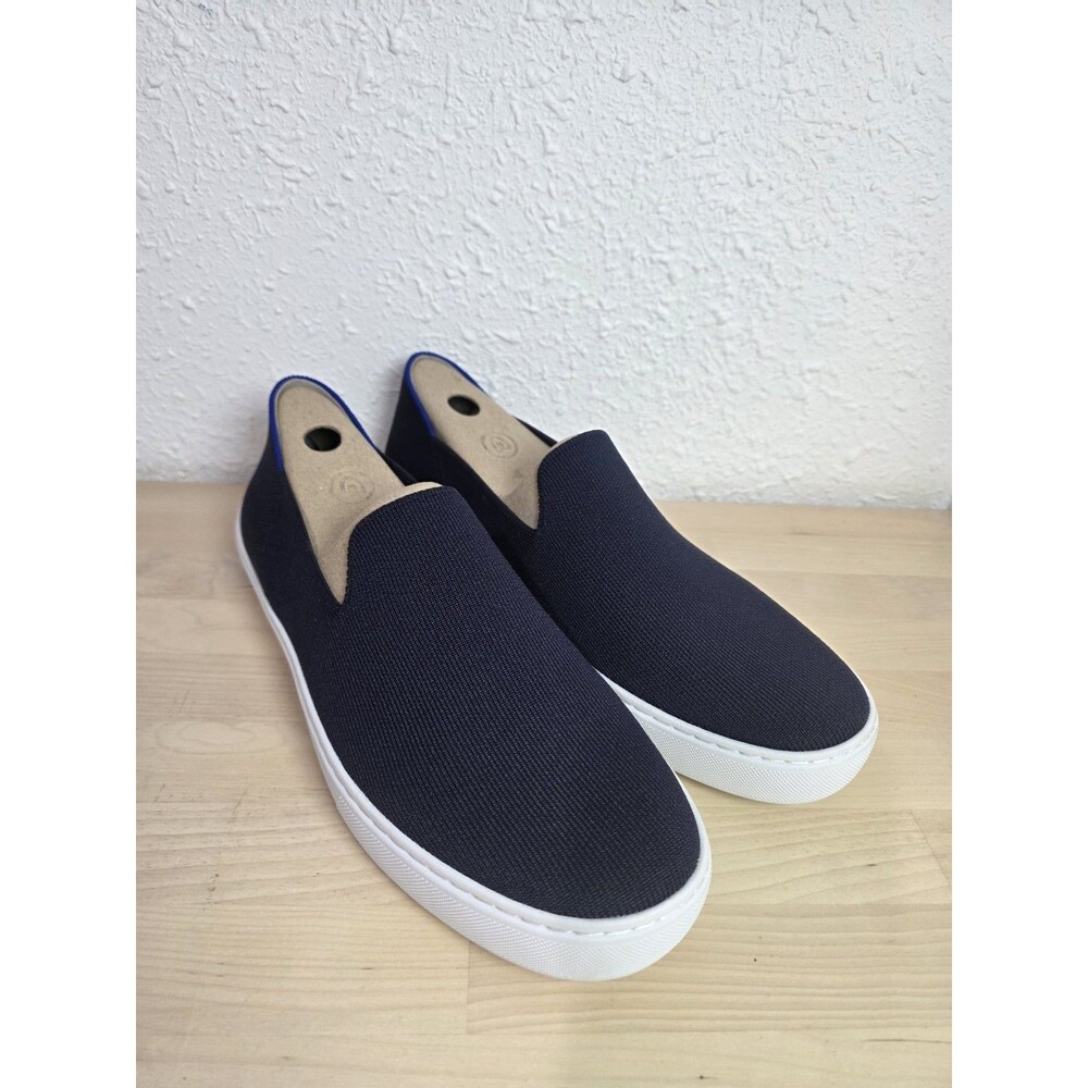 Rothy's The Slip On Navy Blue Fabric Low Top Lifestyle Sneakers Shoes W 11